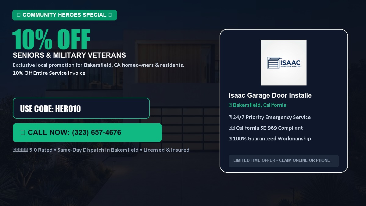 10% OFF Senior Citizens (65+) & Military / Veteran Community Discount in Bakersfield, CA